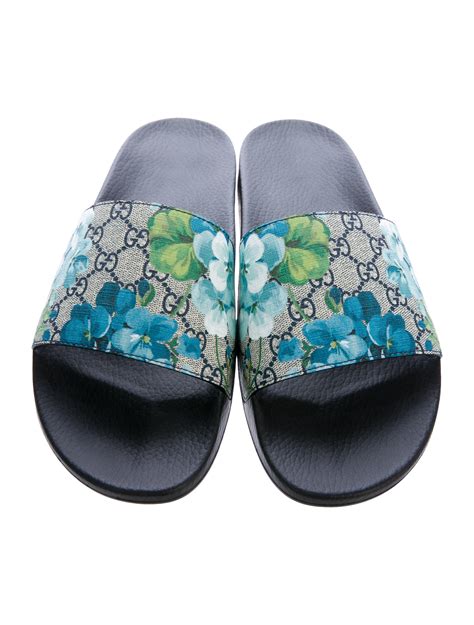 Gucci slides bloom blue